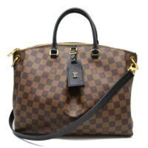 Louis Vuitton Odeon Tote Damier Ebene Brown Noir Black